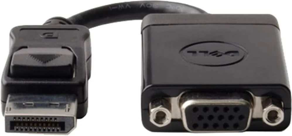 DELL adaptér DisplayPort (M) na VGA (F) (P/N: 470-ABEL) DELL adaptér DisplayPort (M) na VGA (F) (470-ABEL) — pohľad 1 | Originálny Dell produkt