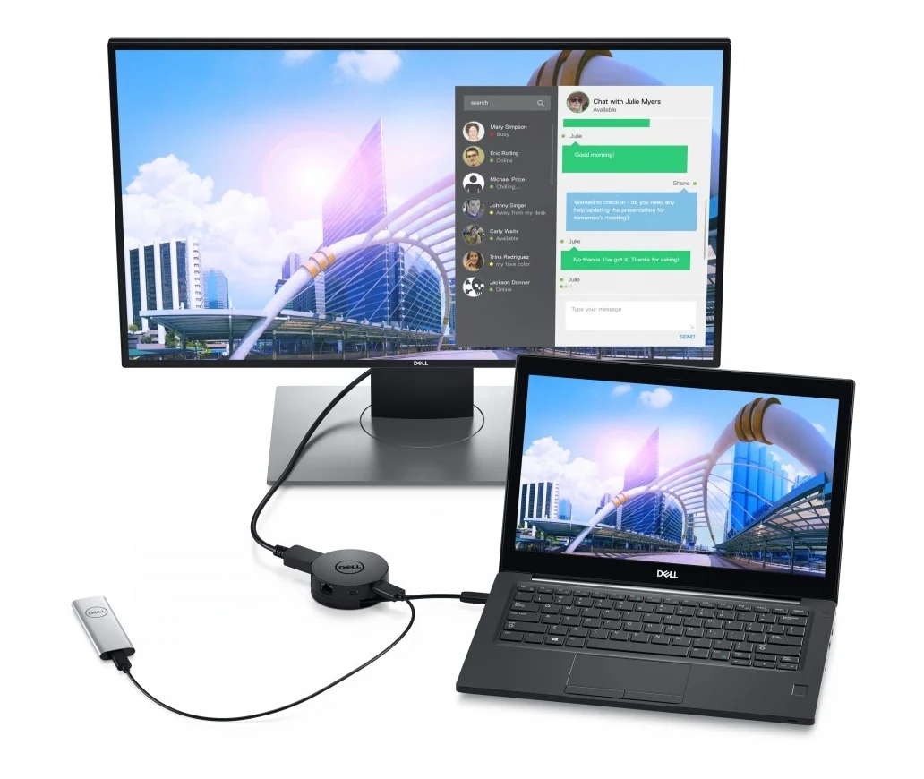 Dell mobilný minidock USB-C DA300 (492-BCJL) — detailný náhľad 3