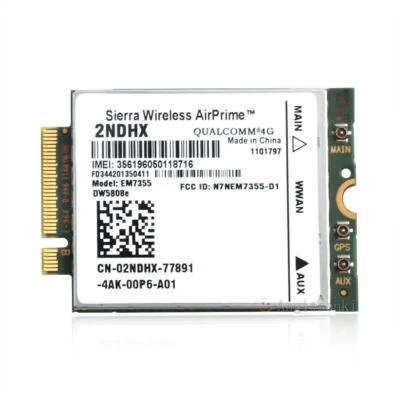 Dell Wireless 5808e (DW5808e) LTE Mobile Broadband (P/N: DW5808e) Dell Wireless 5808e (DW5808e) LTE Mobile Broadband (DW5808e) | Originálny Dell produkt