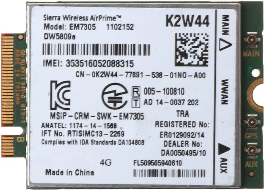 WWAN karta Dell Wireless 5809E 4G LTE/HSPA (DW5809e) — detailný náhľad 2